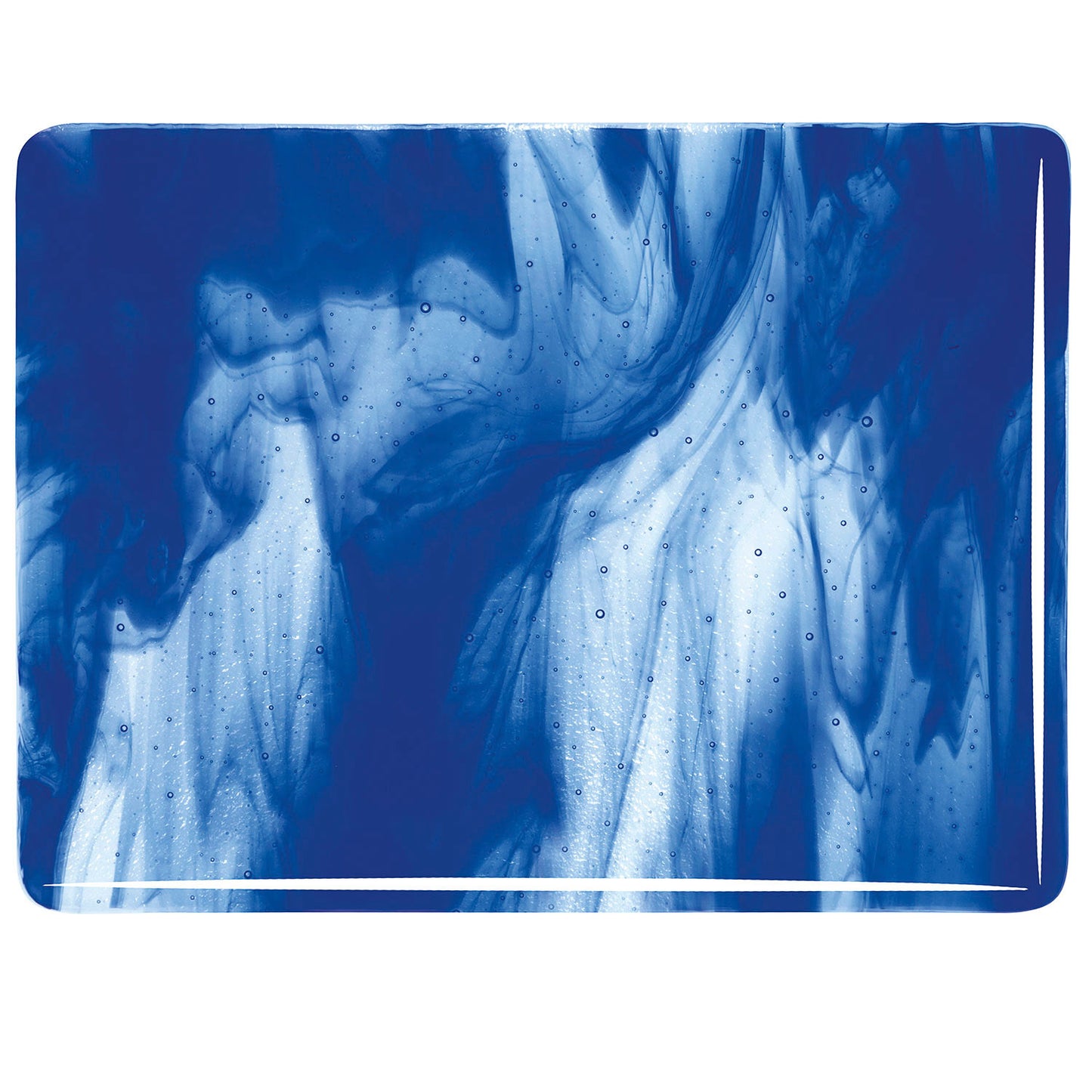 Clear, Deep Cobalt Blue Opal 2-Color Mix
