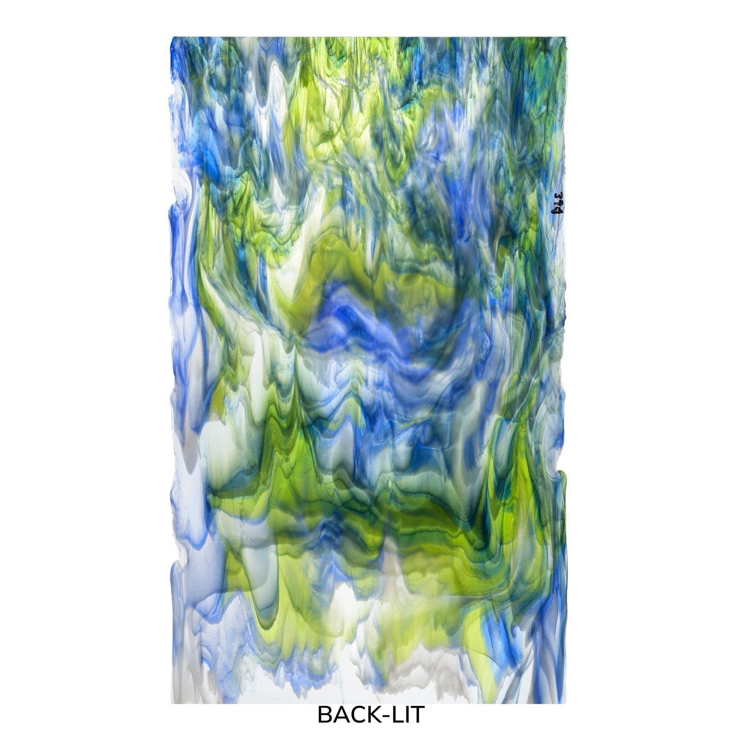 Clear, Royal Blue, Spring Green, White Opalescent, 3+ Color Mix