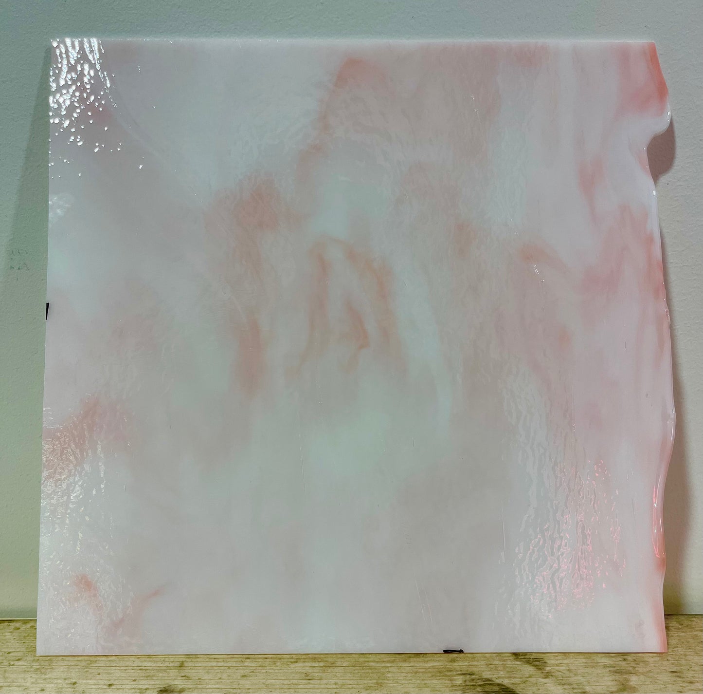 White, Salmon Pink Streaky Special Production 2-Color mix