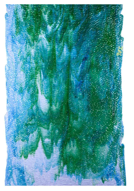 Azure Blue Opal, Jade Green Opal, Neo-Lavender 3+ Color Mix, Ripple