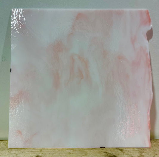 White, Salmon Pink Streaky Special Production 2-Color mix