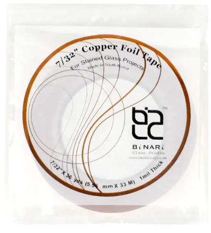 BiNARi Glass Studio 1.0mil Copper Foil 7/32"